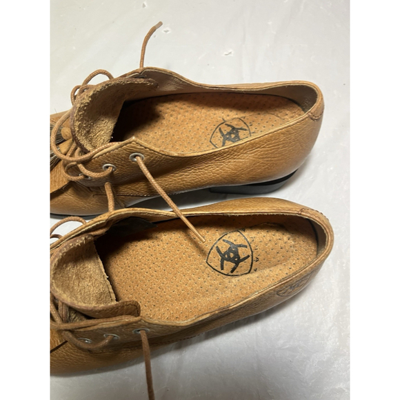 ARIAT Western Jamie Leather Kiltie Oxfords Tassels Shoes Women's Size 8.5 - Picture 15 of 16